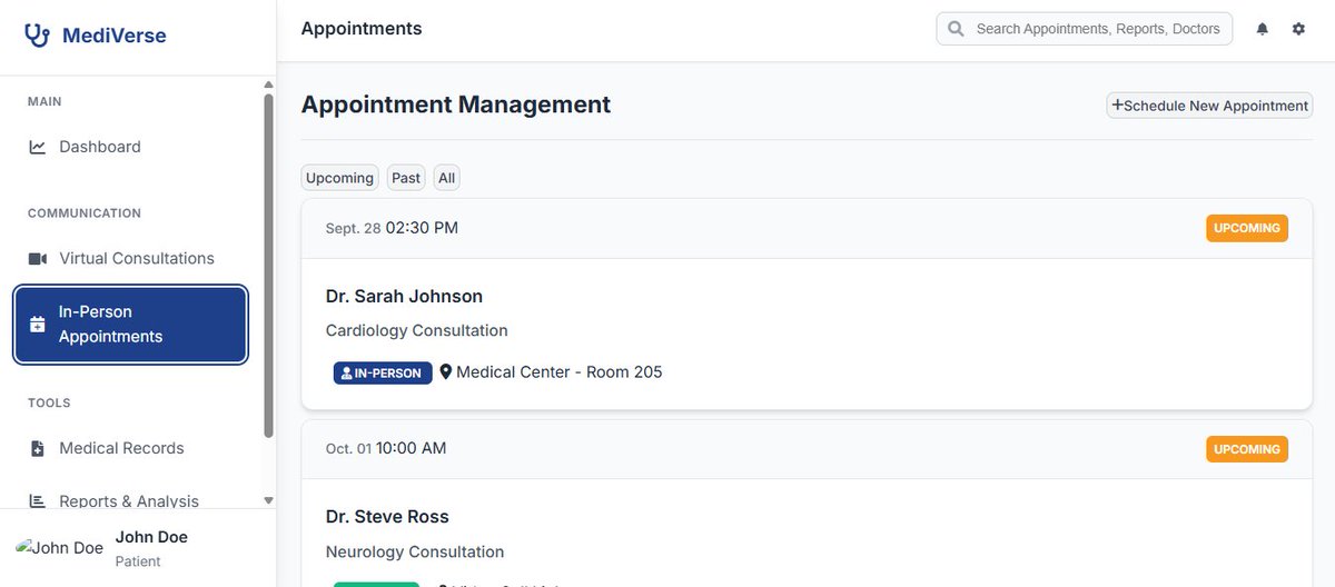 aravraghu's tweet photo. Update #4: We were able to continue the development of MediVerse, which includes adding multi-page functionality, pushing us closer to the ultimate goal of providing a complete patient profile. Thank you once again to @startupxchange for their support. Let's keep this going! https://t.co/AKfOVBym3x