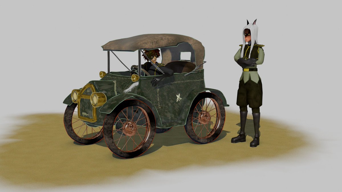 以前作ったキャラクターと併せてみる^^