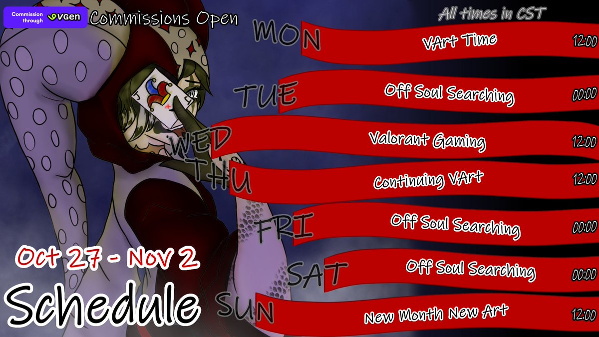 🧭Next week schedule out not ⚰️