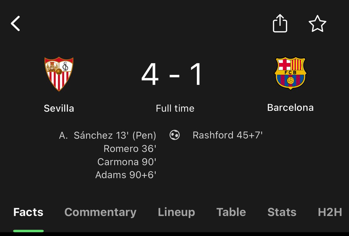 thatEsselguy's tweet image. Even Sevilla scored Barcelona 4 goals