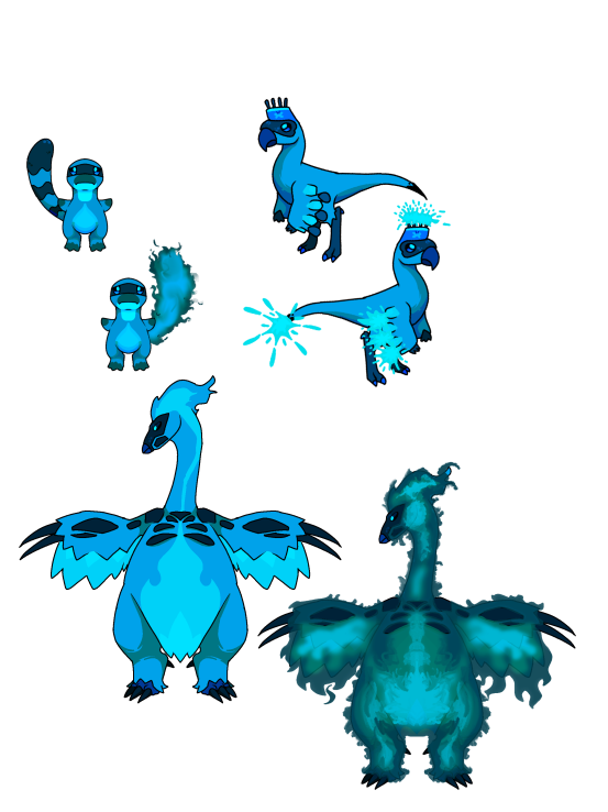 Medrako1's tweet photo. fire starter by fossiltopia 
(004:phosteryx) fire (005: Rflyworktor) Fire (006:Cremagril) fire / ghost 
#Fakemon #Pokemon #Sinosauropteryx #Oviraptor #Duonychus
#フェイクモン #ポケモン https://t.co/XpZ3hHL1oZ