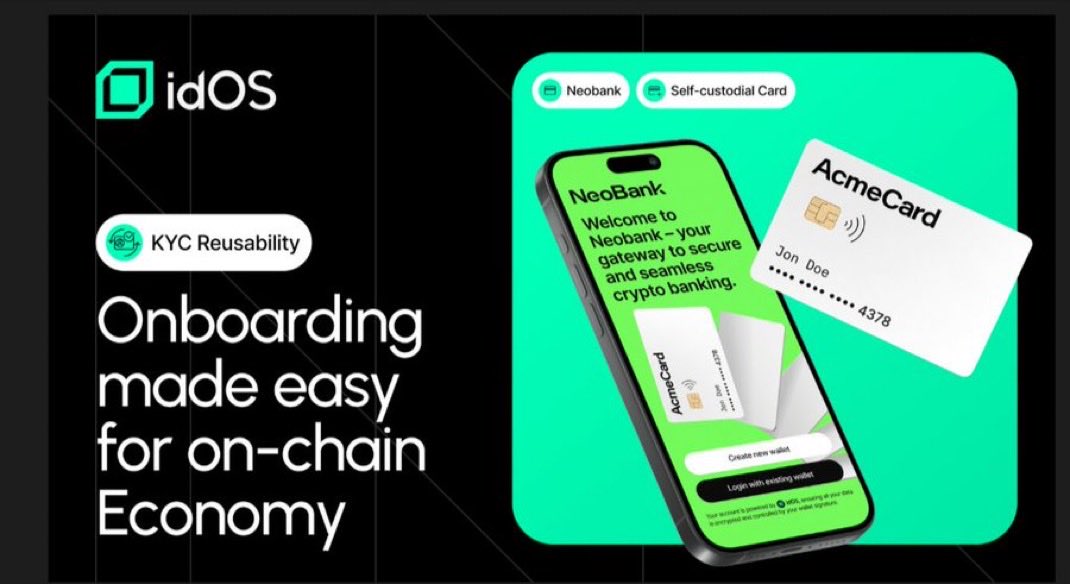 btcmagi's tweet image. Let’s go 🔥
A deep dive into @idOS_network Doc
I discovered the team behind idOS has been working on compliance, identity and data storage in web3 since 2017. 
With a major goal to give users back control over their own identity and data on the internet. Making onboarding easy.…