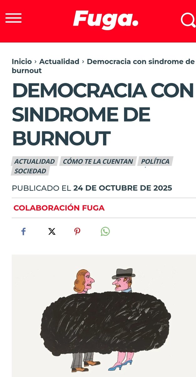 Les comparto mi columna de hoy para el diario digital <a href="/fugadenoticias/">Fuga de Noticias</a> sobre la participación electoral
La democracia implica que el poder reside en el pueblo, hoy debemos ejercerlo, estamos convocados a elegir. Elijamos con conciencia
fugadenoticias.com.ar/2025/10/24/dem… vía @Fuga de Noticias