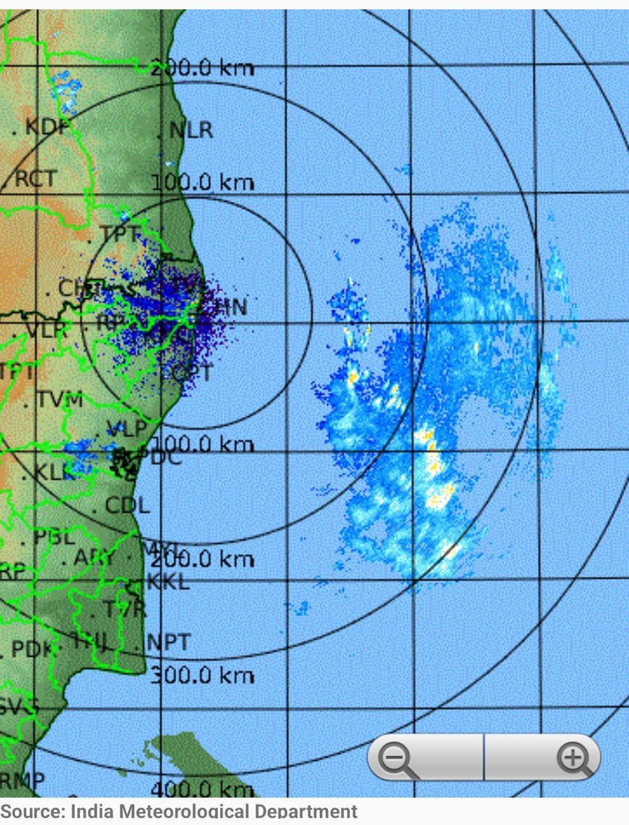 The deep depression intensified further and officially the cyclone "Montha" is announced.

The cyclone outer bands are seen in chennai radar long range within 200km range.

These bands will trigger new storms in coastal areas from Chennai to delta from midnight onwards.

Not to