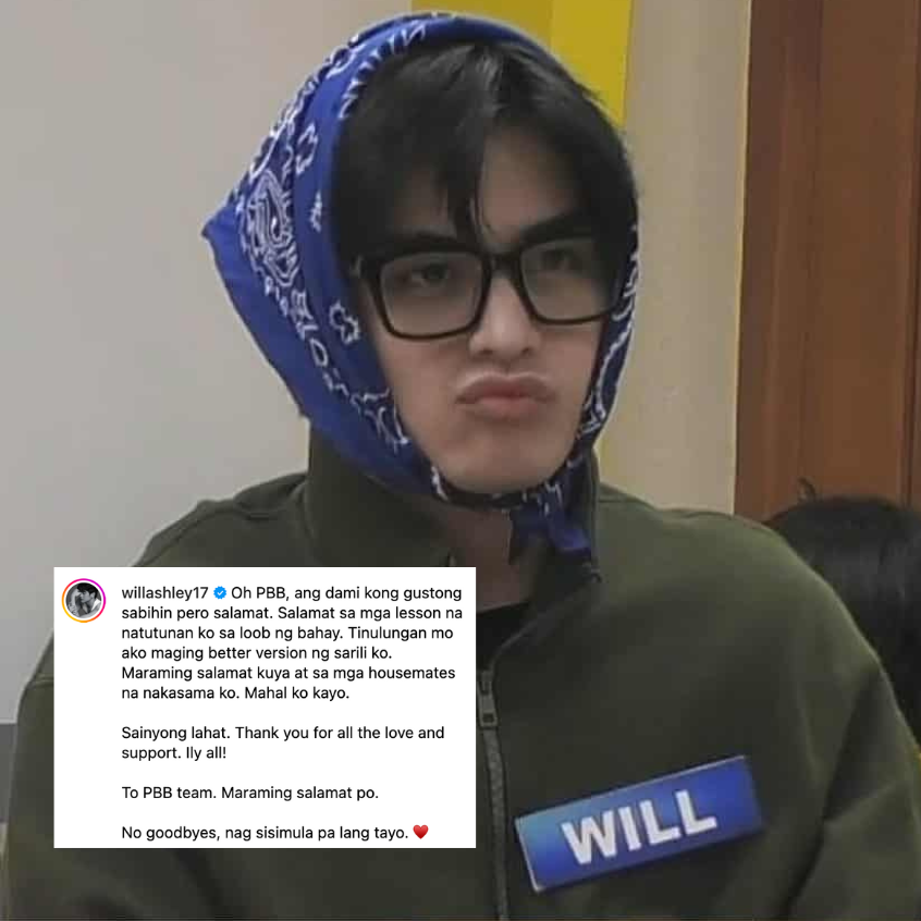 gmanews's tweet photo. FOREVER OUR NATION'S SON! 🫶🏠

"Pinoy Big Brother: Celebrity Collab Edition" 2nd Big Placer and Sparkle star Will Ashley expressed his gratitude and reflected on his journey inside the iconic house as the new season of the reality show premiered.

"Goodluck sa mga bagong housemates ngayon! Nawa’y may mapulot kayong aral sa pananatili niyo sa loob," Will wrote.

"Pinoy Big Brother: Celebrity Collab Edition 2.0" kicked off yesterday, October 25, 2025, introducing 20 Kapuso and Kapamilya housemates.

COURTESY: Will Ashley/Instagram
