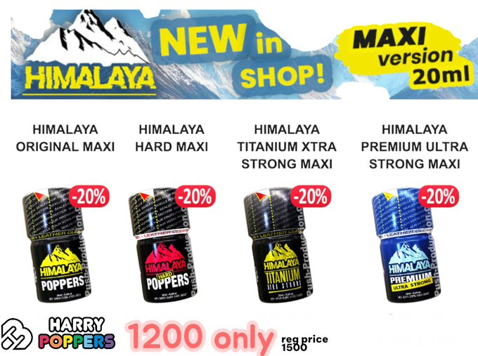 harrypoppersph's tweet photo. Himalaya Poppers deliver pure intensity! Hard for hardcore power, Titanium Extra Strong for max kick, Premium Ultra Strong for deep effect, or Original for a quick double. 20ml maxi bottle with large opening for an instant rush! #HimalayaPoppers #PureIntensity
order now via 🛒SHOPEE/LAZADA/TIKTOK
want more discount? dm us 📧 https://t.co/BlNLlHG3QL