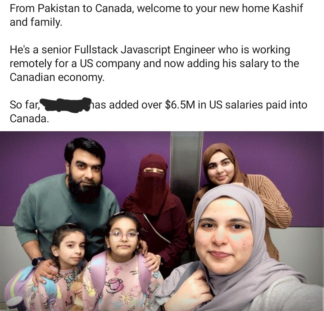 KirkLubimov's tweet image. Canada, meet your latest 'skilled immigrant' that will work for a US company, not even a Canadian one and will surely share the same Canadian values.
Why are we allowing companies to immigrant foreigners into Canada to work for foreign companies?!
There also thousands of…