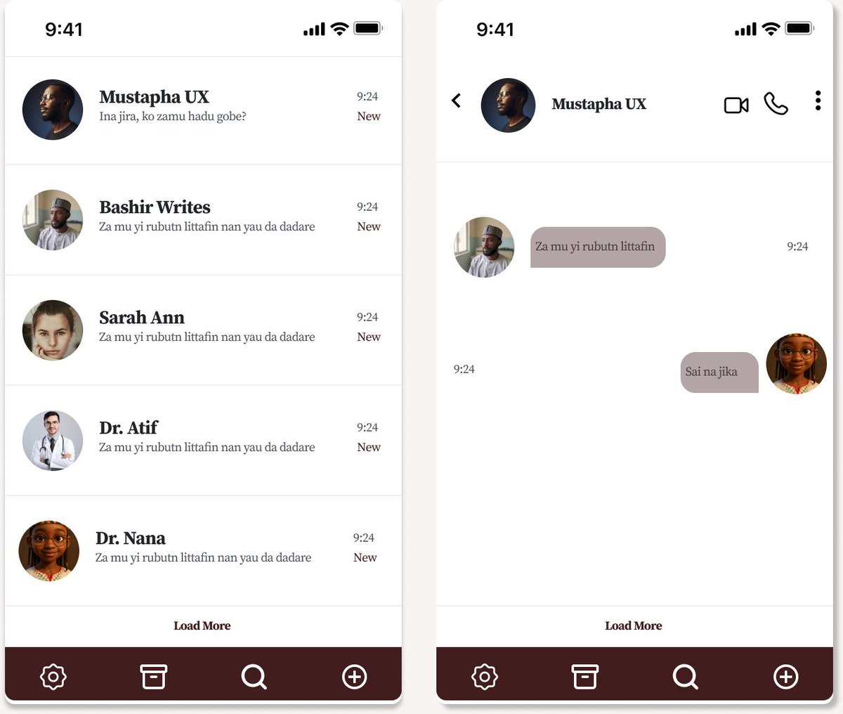 mustaphalawan's tweet photo. DAILYUI CHALLENGE #13: 
Design a Direct Messaging app

#dailyui #ui #uiux #uidesign #uxdesign #ux https://t.co/bgciyfDWkf