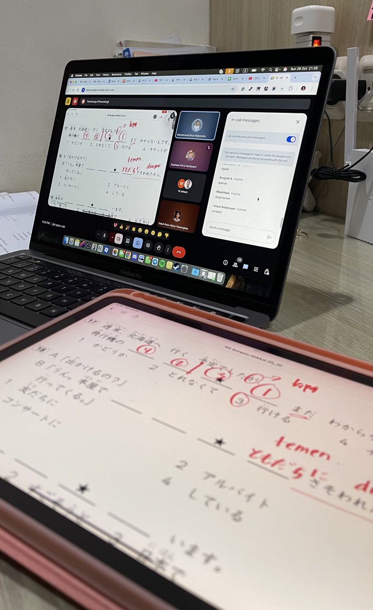 Pembahasan tryout pertama N5 &amp; N4 hari ini 🌸🎌

Ternyata banyak Nakama yang udah jago bunpou dan kanjinya. Jadi saat pembahasan tinggal jawab soal dan ngasah kotoba aja. Minnasan otsukare ne! Kyou wa tanoshikatta yo. Mata raishuu ne 💪🏼