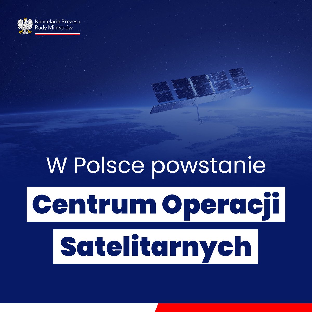 🇵🇱 Polska wzmacnia swoje kompetencje w zakresie technologii kosmicznych.

📡 Powstanie Centrum Operacji Satelitarnych, które zwiększy nasze bezpieczeństwo, niezależność i możliwości wykorzystania danych satelitarnych w kluczowych obszarach gospodarki i obronności.