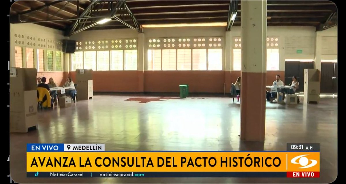 ByViral24's tweet image. 🚨🇨🇴🔴 ATENCIÓN. Vacíos los puestos de votación en la consulta del pacto histórico a esta hora. #LaConsultaFracasó