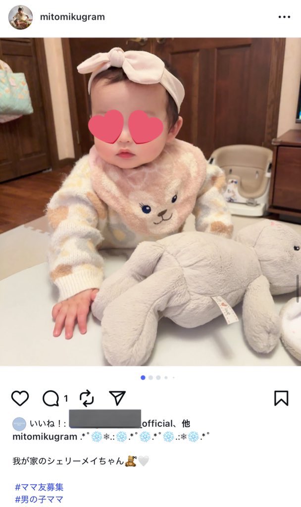 興味本位でインスタ見て「お洋服かわいい〜下の子は女の子なんだ〜」と