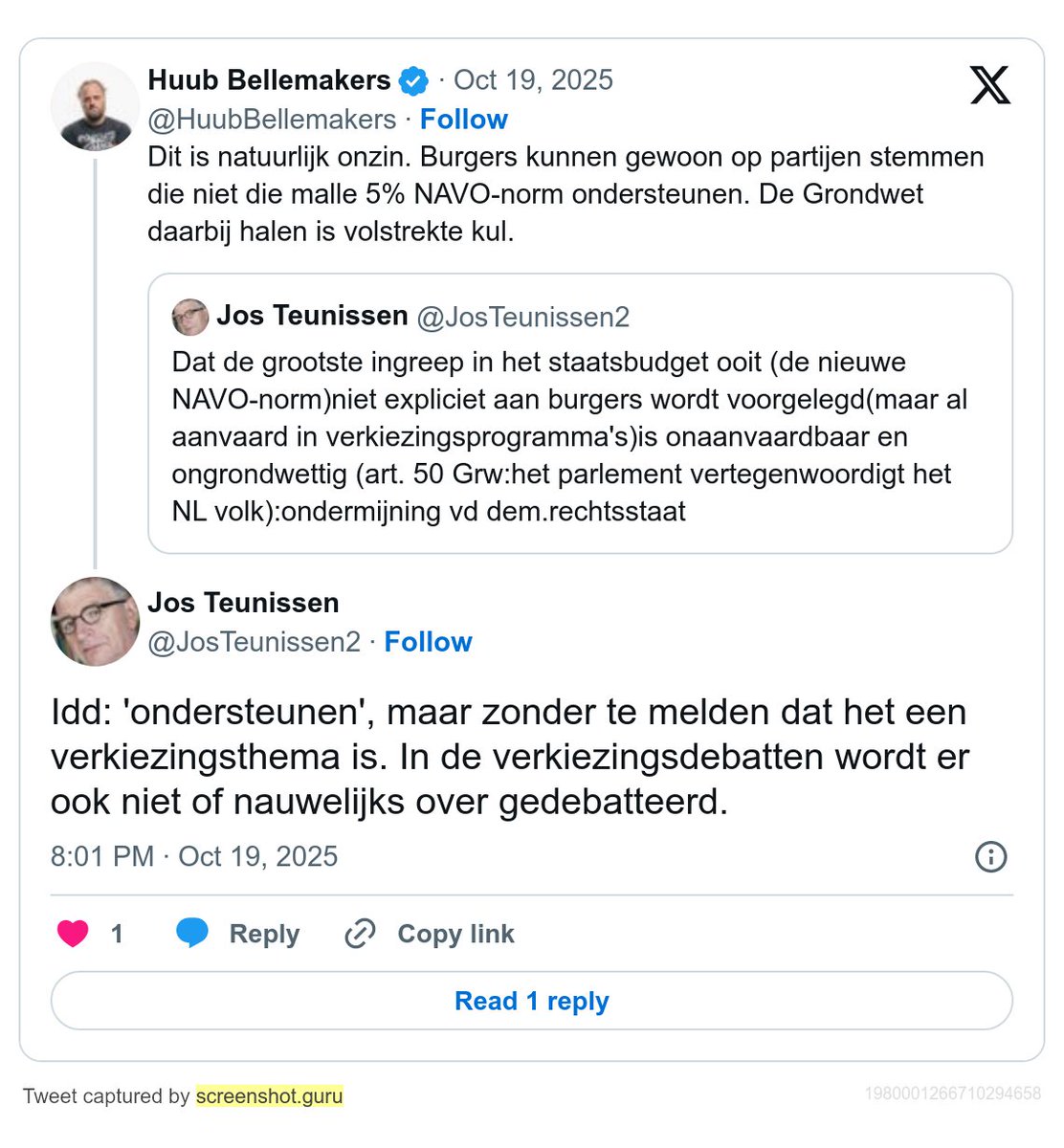1/ Ja. Dat de grootste ingreep in het staatsbudget ooit niet expliciet wordt voorgelegd aan kiezers -en dat ná de verkiezingen wordt aangenomen dat kiezers impliciet hebben ingestemd met het standpunt vd meeste partijen hierover - is onaanvaardbaar, misleidend en ongrondwettig