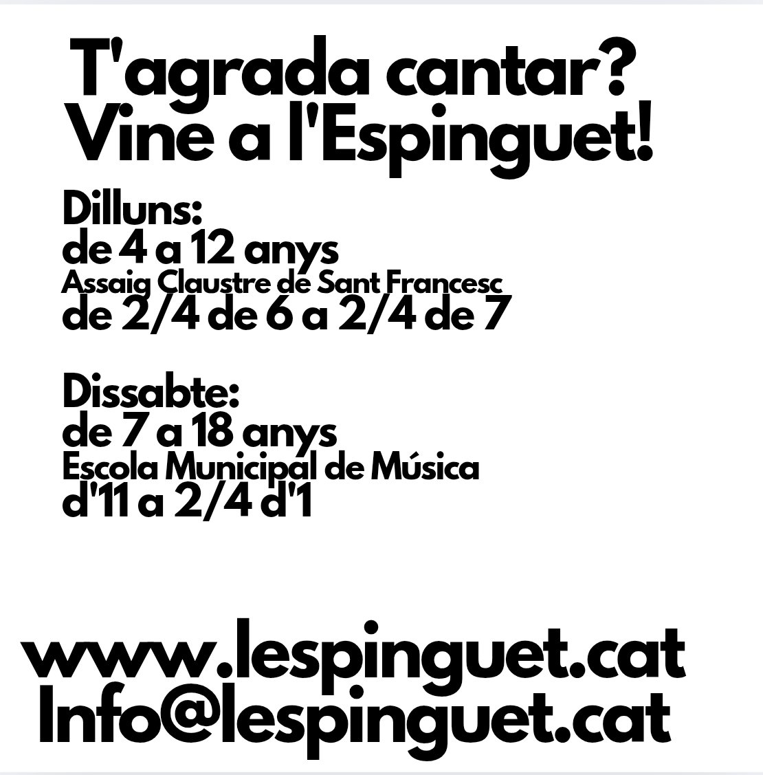 L'Espinguet coral infantil tweet media