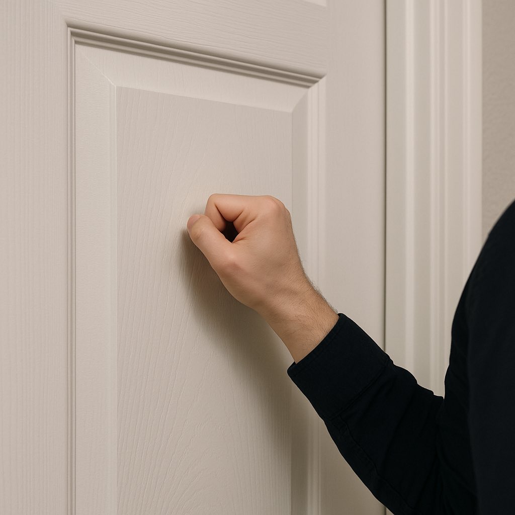 استأذن قبل تدخل غرفة ولدك لانك بتعلّمه إن له خصوصية وله حدود. 
والطفل اللي يتربّى على احترام خصوصيته، يعرف يحترم خصوصيات الناس بعدين. 
قبل تدخل عليه الغرفة دق الباب وانتظر الرد، وخله نظام ثابت في بيتك. 
قل: ممكن أدخل؟ أو الوقت مناسب؟ وإذا ما ردّ انتظر. 
(الاستثناء الوحيد لو في