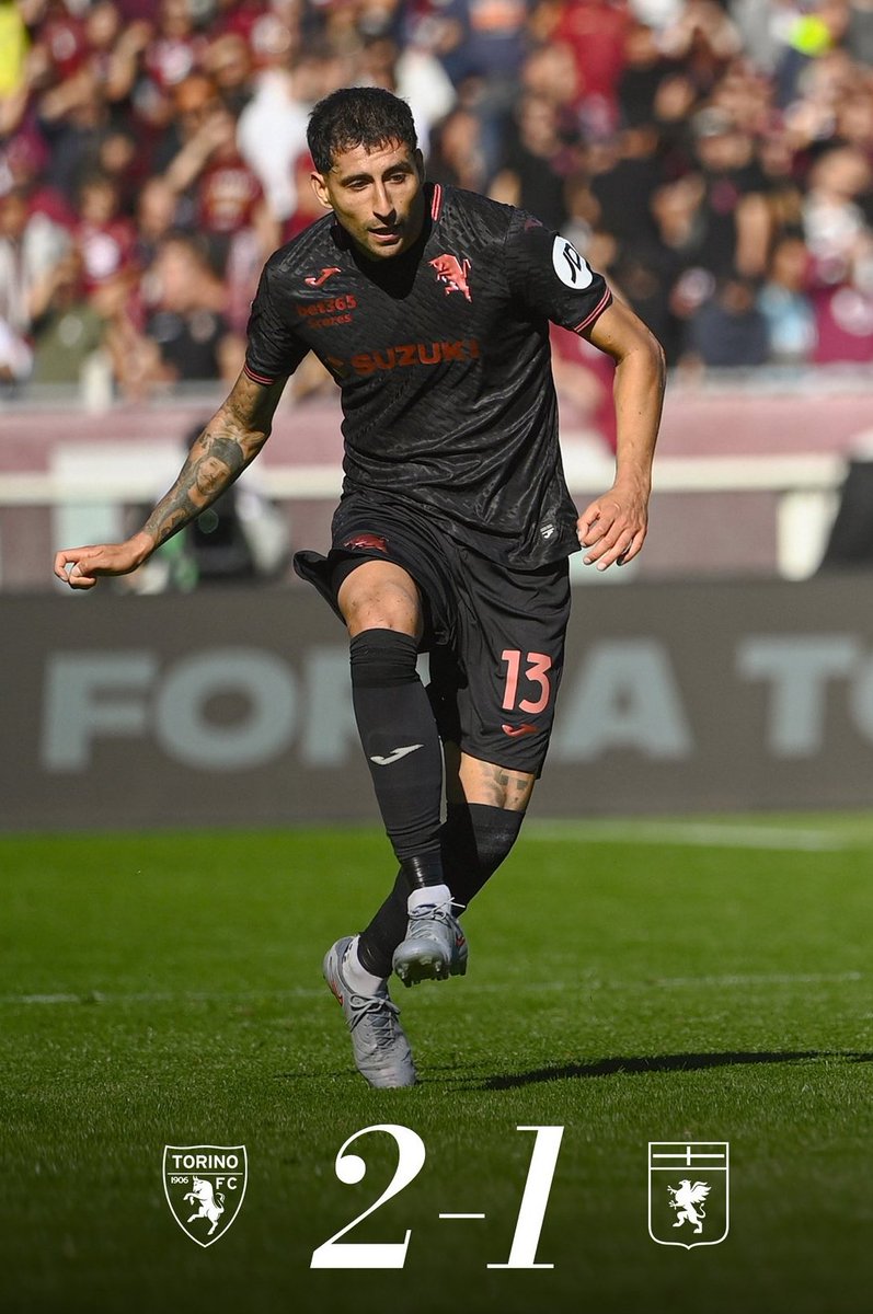 PoliticaEnRiver's tweet photo. El @TorinoFC_1906 estrenó la camiseta en honor a la amistad con River Plate y ganó.

Si, al Genoa 😉 https://t.co/jAynMQbymv