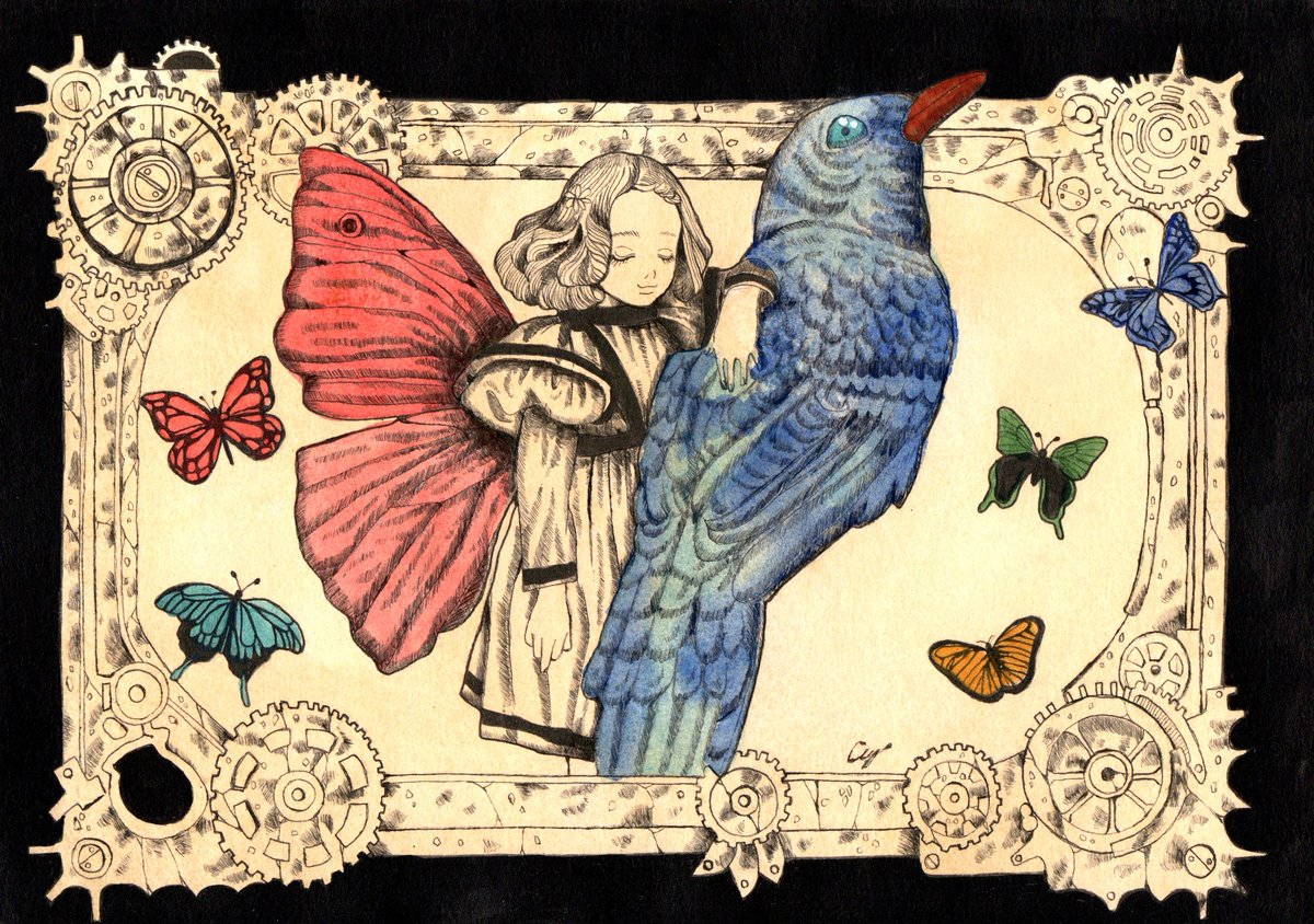 【絵画】ネイチャーアート　「カモの親子」原画 絵画】ネイチャーアート 「カモの親子」原画 【公式通販】