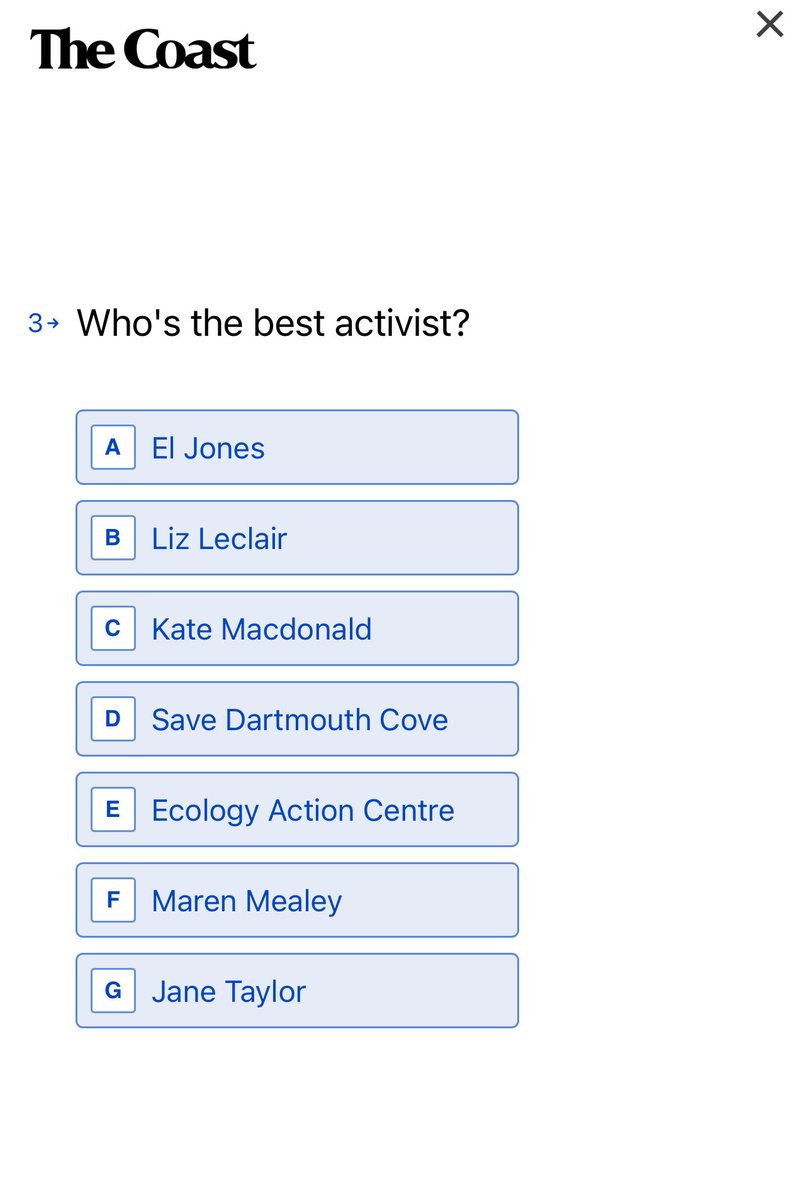 I didn’t even make the list? Probably since The Coast doesn’t have a social media presence anymore and their content is 95% AI generated since they fired most of their writers. I guess I’ll try harder for next year. 😂