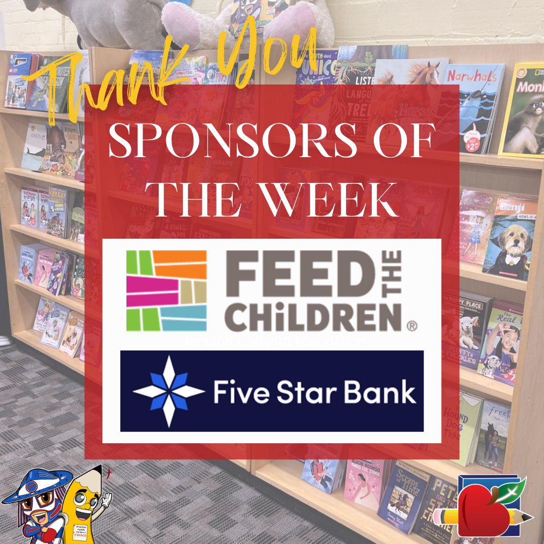 A big thank you from The Teacher’s Desk to our Sponsors of the Week: Feed the Children and Five Star Bank! Your support helps us provide teachers with the supplies they need to equip students for success. We couldn’t do it without you! <a href="/feedthechildren/">Feed the Children</a> <a href="/FiveStarBankNY/">Five Star Bank</a>