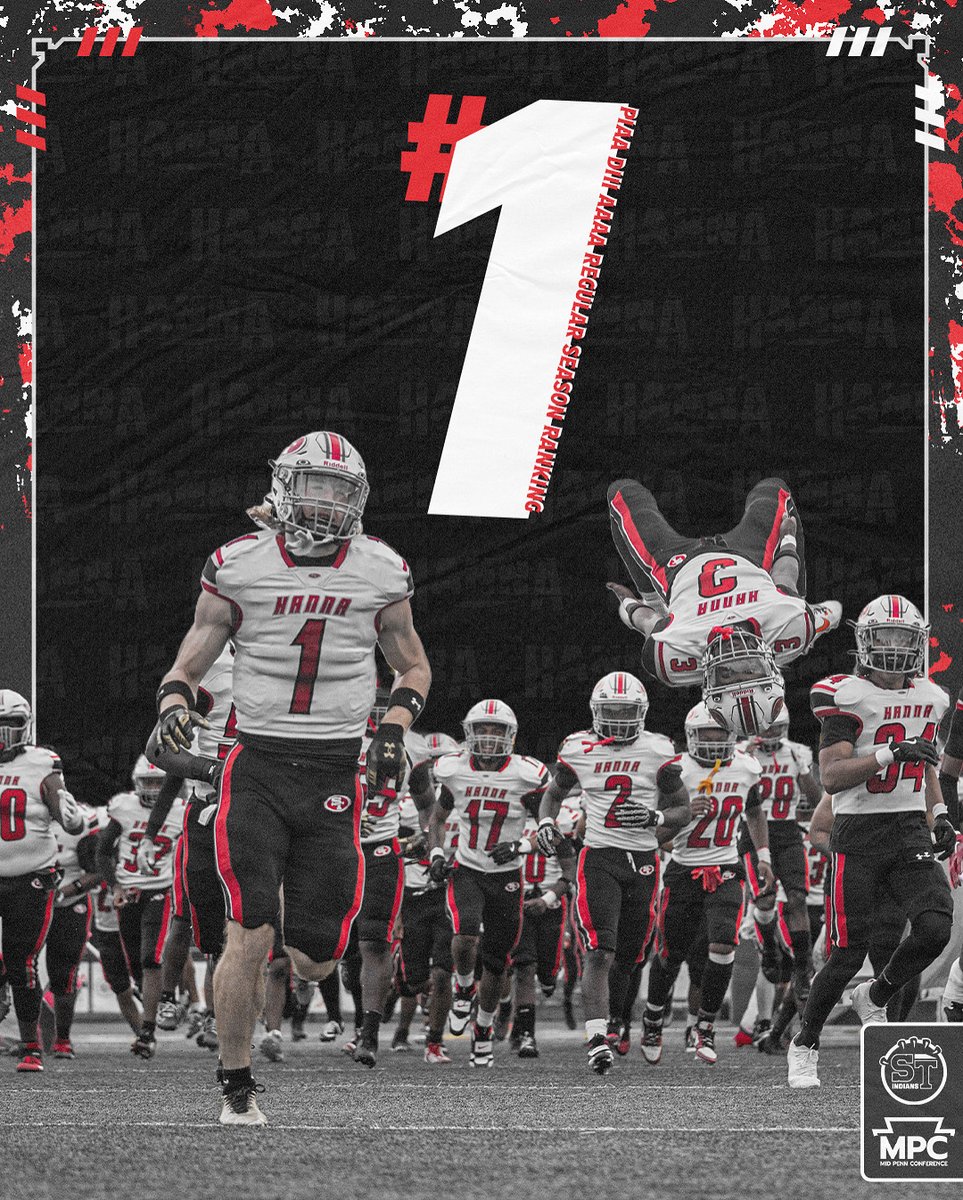 NUMBER ONE!

Your Susquehanna Township Indians finish the regular season ranked number 1 and will host the winner of (#8) Kennard Dale vs (#9) ELCO on November 7! Be there!