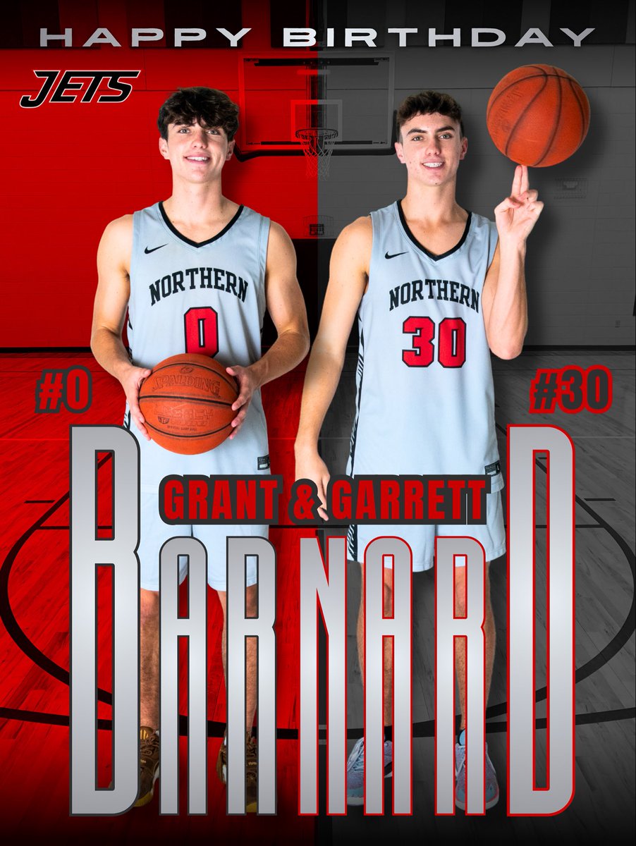 NOCEnidMBB's tweet image. Two-for-one birthday kind of day 🎉 The Barnard twins - Grant #0 &amp;amp; Garrett #30 | Freshmen out of Oklahoma bringing double the talent &amp;amp; double the celebration 🎂

#OKmade #JetFAM ✈️
