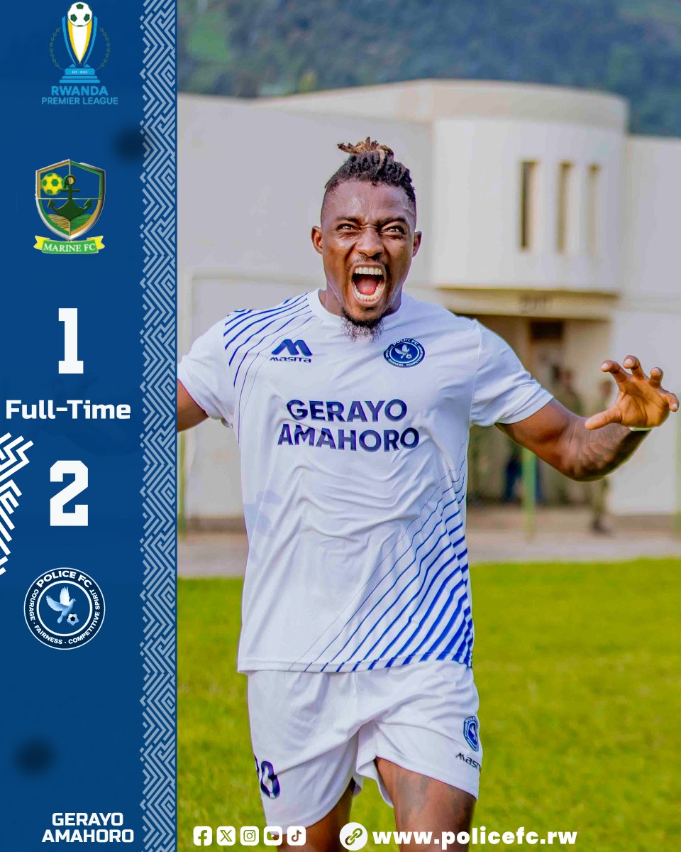 Thank you Marine For This Weekend 
Another step forward! 
We defeat Marines away to make it 5 wins in a row and extend our unbeaten streak.

Reka Twisubirire iNyarugenge
#Gerayoamahoro