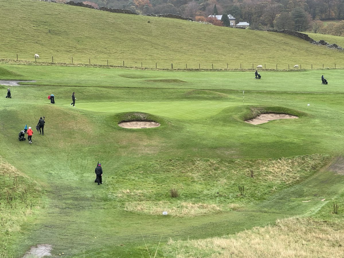 kubs79's tweet photo. Had the pleasure of playing this Alister MacKenzie gem today in Buxton, England. Mother nature wasn’t kind and provided a true UK golf experience. https://t.co/XUTKcoAy91