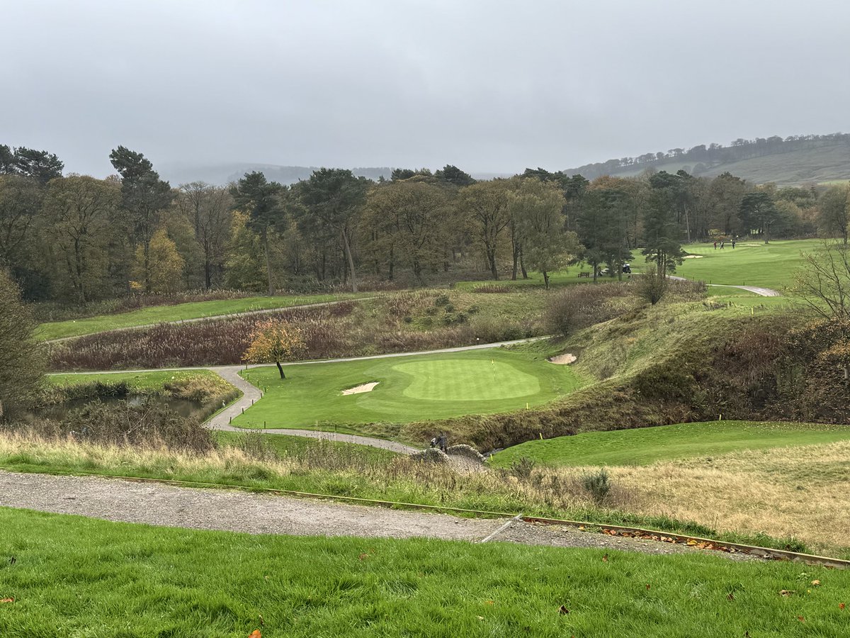 kubs79's tweet photo. Had the pleasure of playing this Alister MacKenzie gem today in Buxton, England. Mother nature wasn’t kind and provided a true UK golf experience. https://t.co/XUTKcoAy91