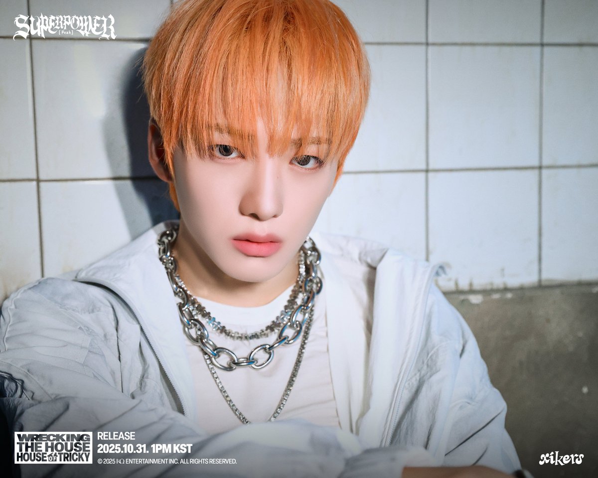 [📷] xikers - "SUPERPOWER (Peak)" CONCEPT POSTER '민재(MINJAE)'

RELEASE 2025. 10. 31. 1PM(KST)

🔗 PRE-SAVE: lnk.to/WRECKING_THE_H…

#xikers #싸이커스 #민재 #MINJAE 
#SUPERPOWER #슈퍼파워 
#6THMINIALBUM #HOUSE_OF_TRICKY #WRECKING_THE_HOUSE
#KQ