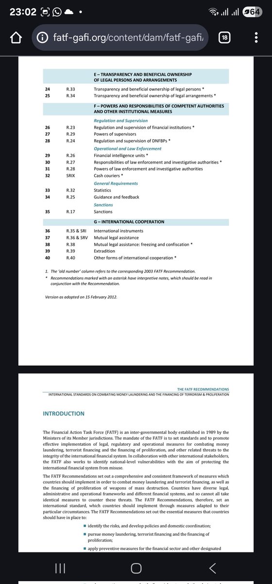 There are 40 recommendations that countries must meet to be cleared of the grey list. 

Nigeria has been in and out of the grey list since 2001. It's not about the politics of the PDP or the APC. It's about our AML/CFT/ CPF framework. From the establishment of the EFCC, the NFIU,