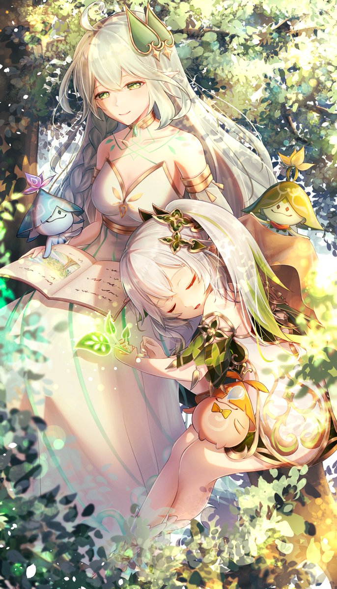 『昼下がりの夢』
#ナヒーダ生誕祭2025 #Nahida 

ナヒーダお誕生日おめでとう〜！🎉🎉
幸せな一日を過ごしてほしい...！お気に入りの絵でお祝いです✨
