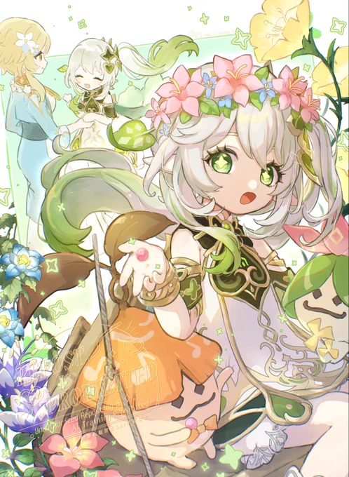 お誕生日おめでとう、ナヒーダ 花とキャンディでお祝い! #ナヒーダ生誕祭2025