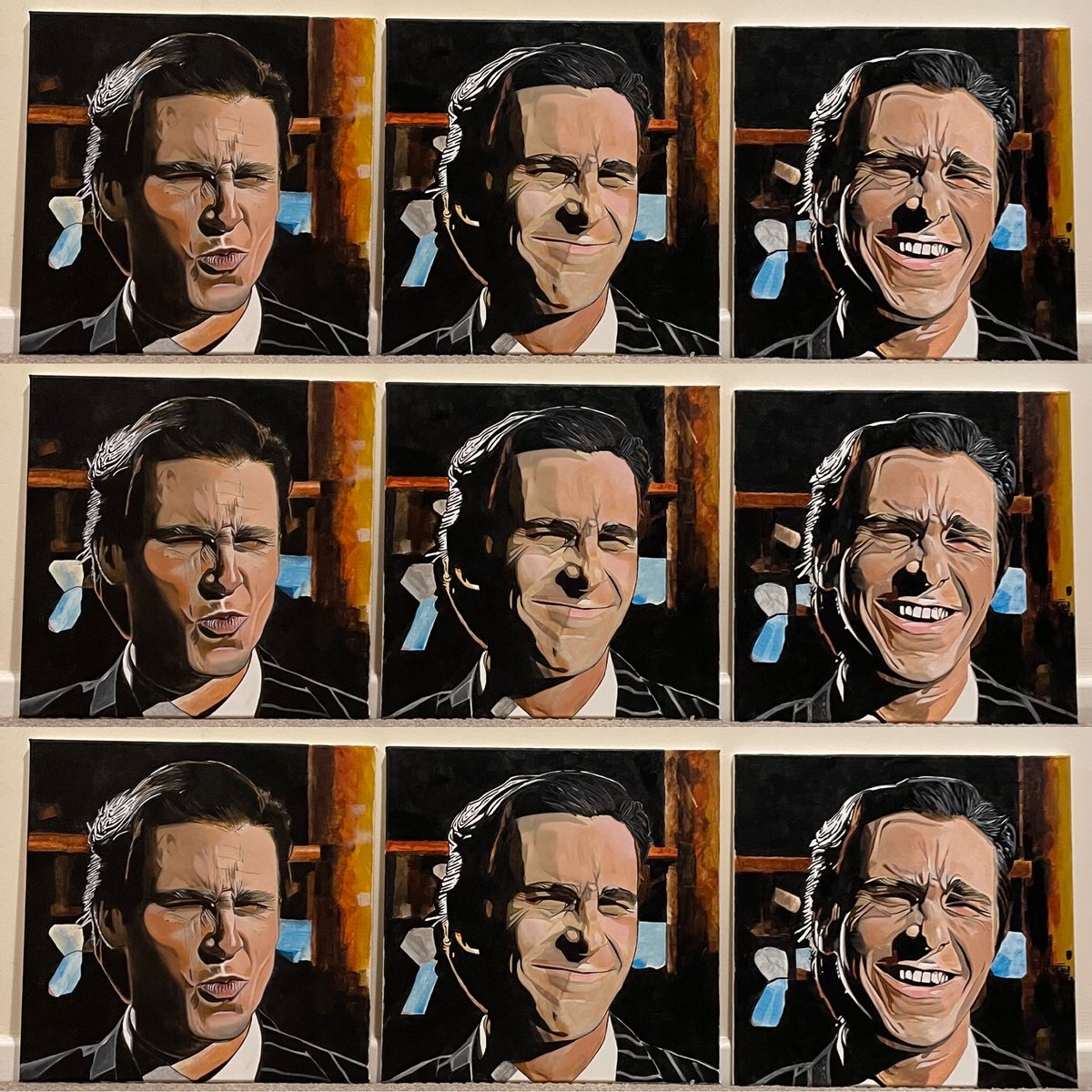 shanemdesigns's tweet photo. Another Martini, Paul? 🍸
A start-to-finish look at one of my favourite personal projects my #PatrickBateman Triptych portrait from the legendary #American Psycho scene 🎬🪓🇺🇸

#art #artwork #movies 

🧵👇 https://t.co/BRMwY8e82v