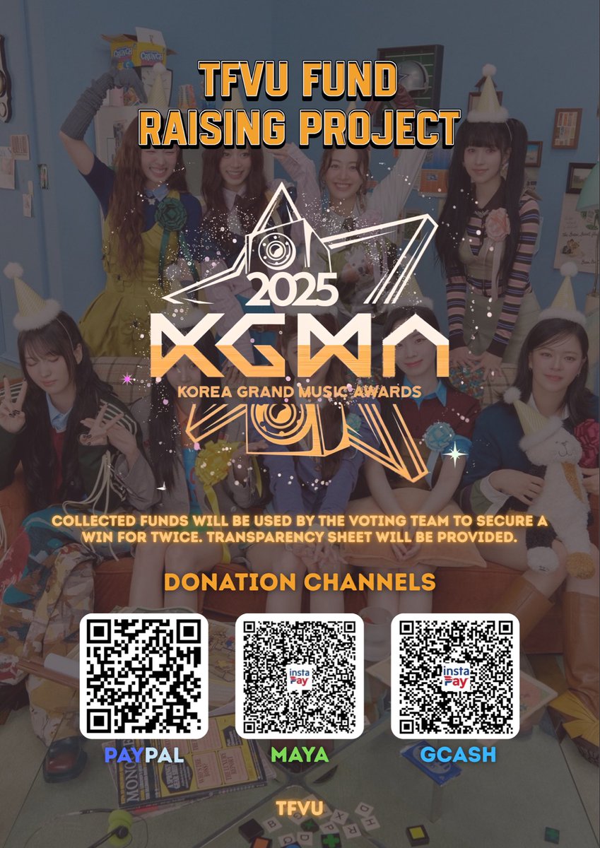 TFVUnion's tweet image. [ KGMA FUNDRAISING PROJECT ]

ONCEs! We badly need everyone’s help on FANCAST, it’s the 4th and last round and we need funds. We&apos;re once again knocking on your doors for TWICE and JIHYO. KGMA voting ends in 13 days. This would be the best 10th anniversary gift we can give our…