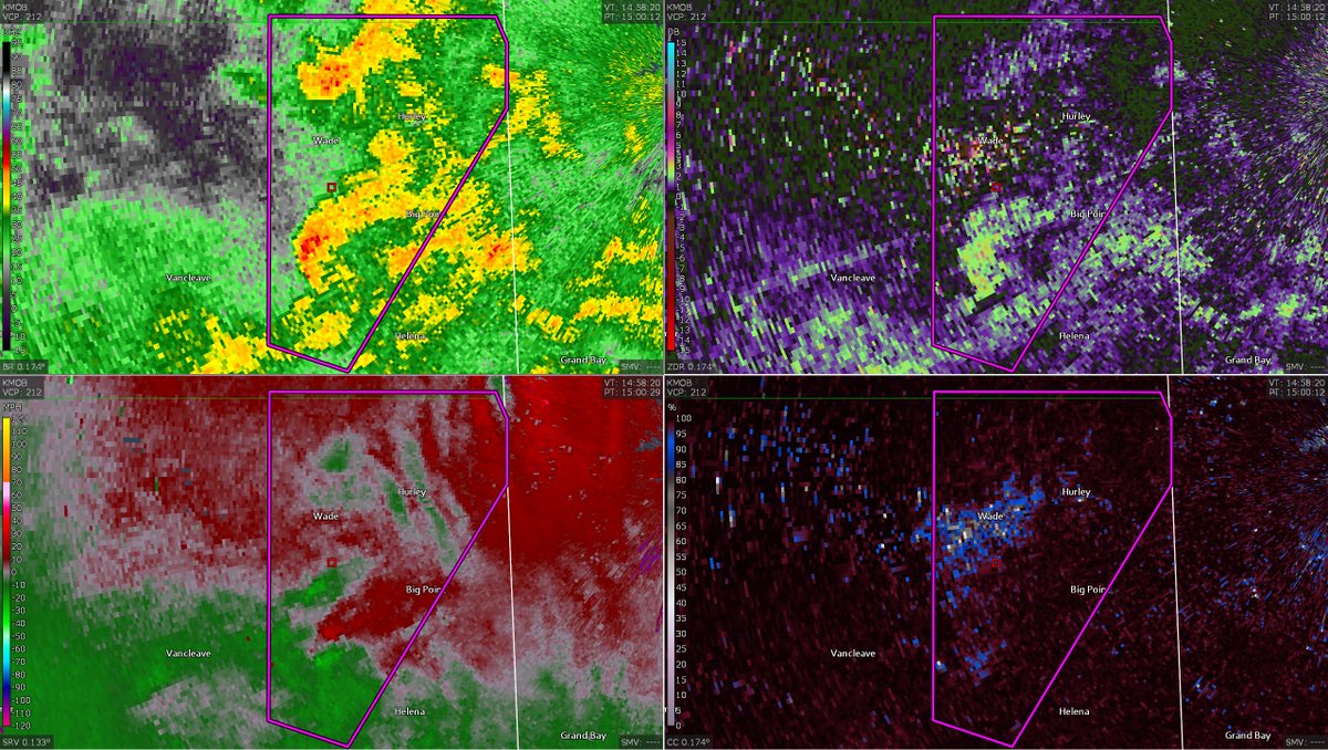 Some fairly noteworthy debris fallout from the latest tornado to the north