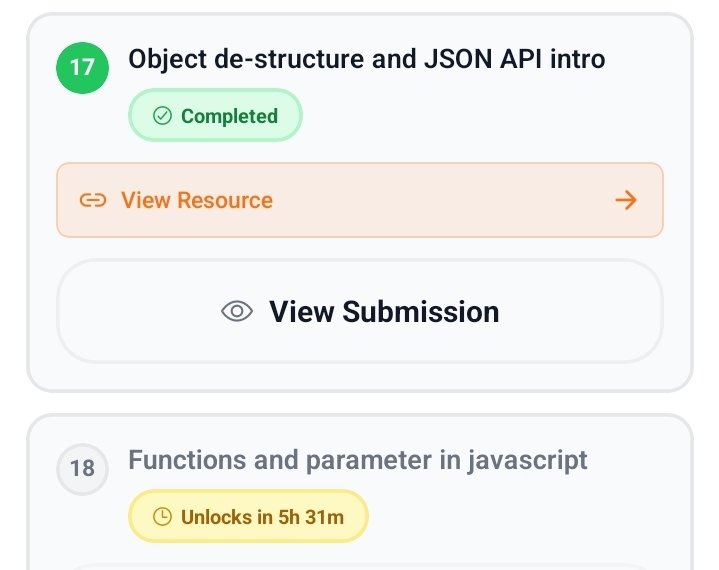 KumarNirupam1's tweet image. - Day 17
JavaScript Revision with Masterji. ☕️
@Hiteshdotcom @ChaiCodeHQ
> objects section is now complete, w'll move to functions in JS.