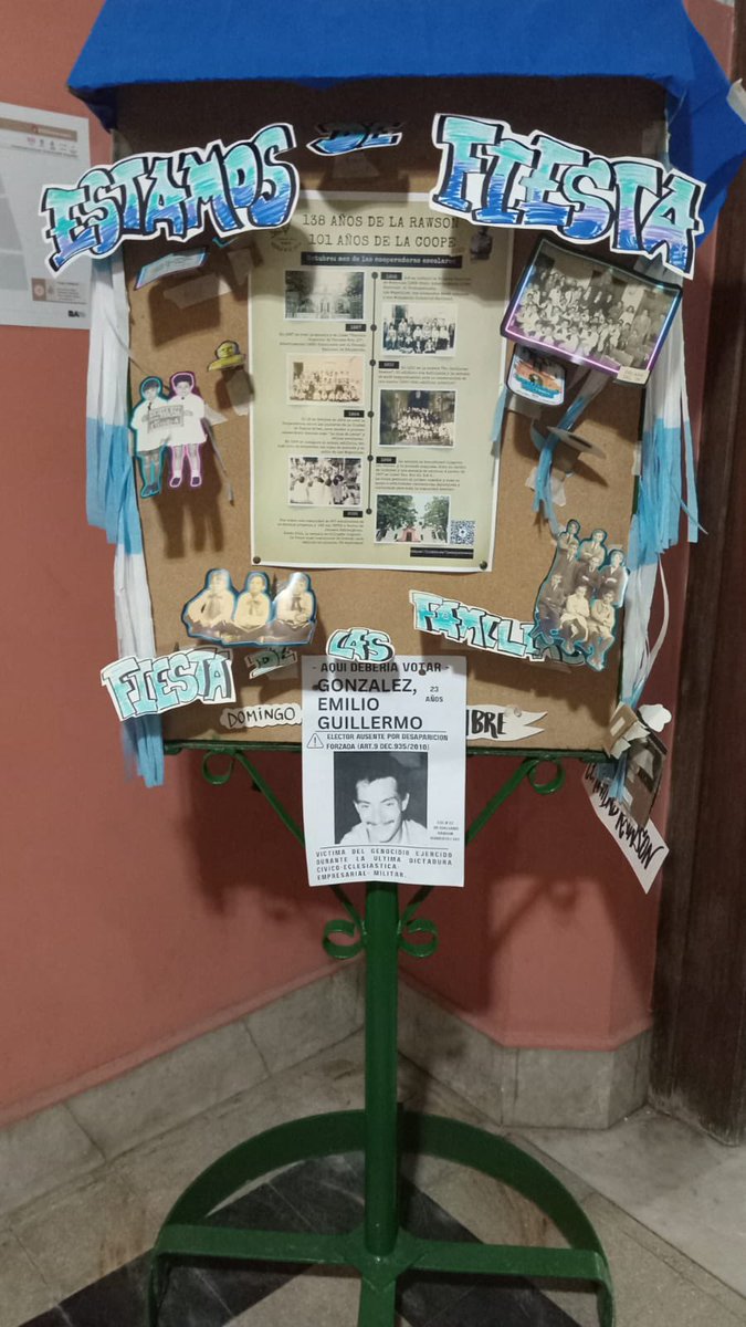 AsaPopPDorrego's tweet image. Este 26 de octubre en la CABA deberían votar vecinxs, trabajadores y estudiantes pero no podrán hacerlo por el accionar sistemático de la última dictadura que lxs detuvo, desapareció y asesinó.
SOSTENEMOS: Son 30.400 presentes. 
Luchamos contra la impunidad de ayer y de hoy.