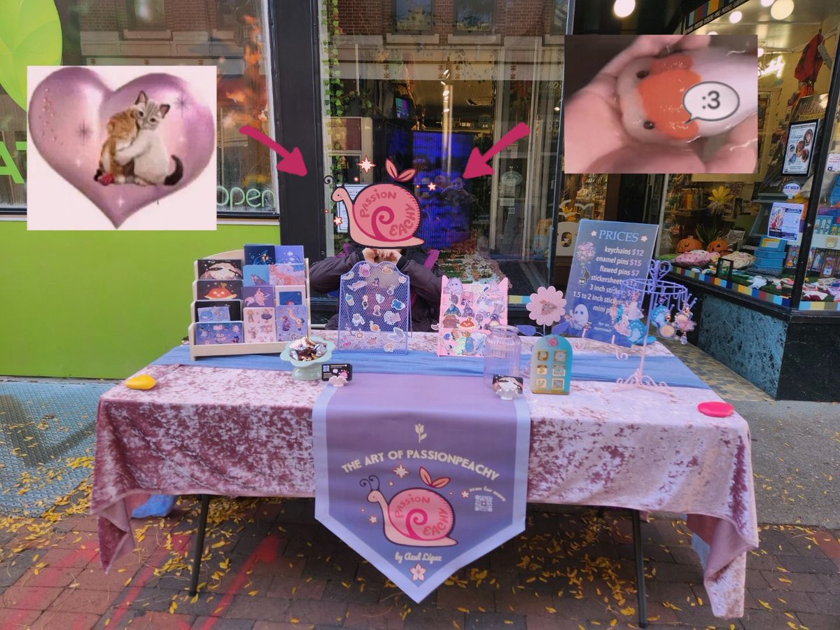 Tabling for the first time, come say hi and some candy @ Bear and Bird Gallery (NY) 🤍✨