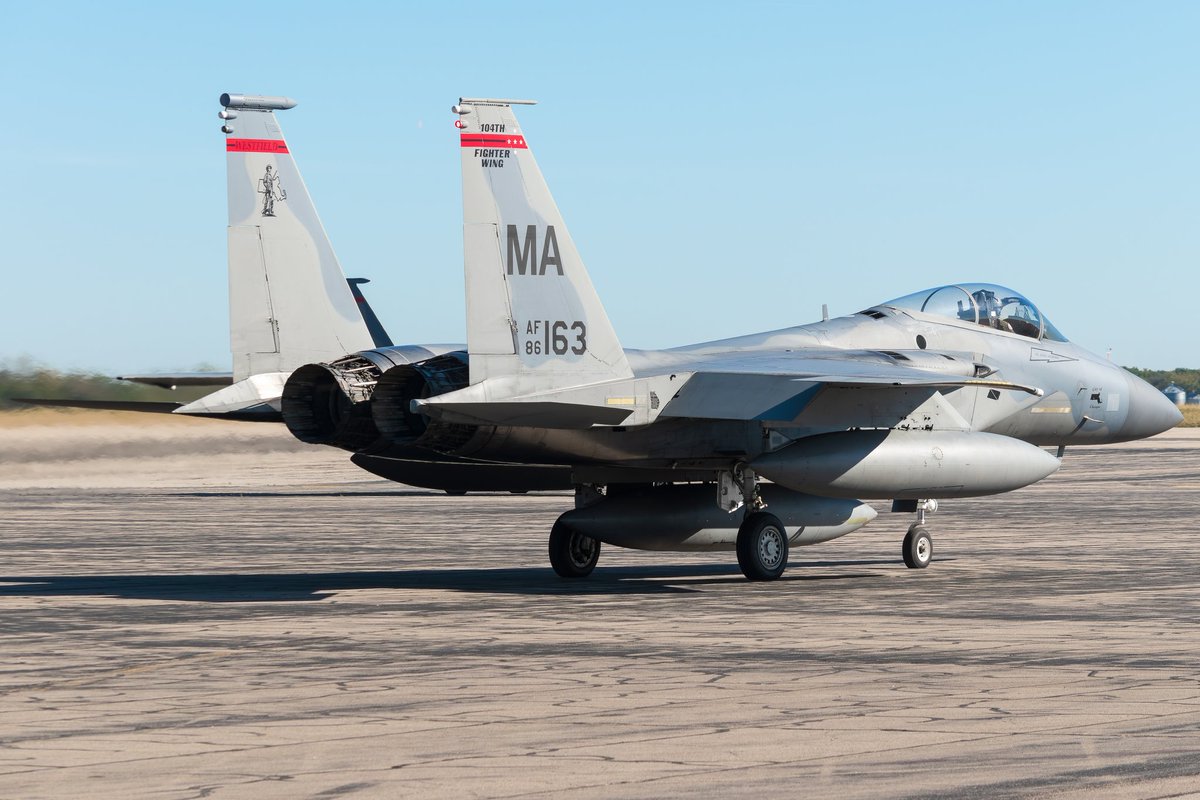 A true marvel. The last remaining Massachusetts ANG Eagles headed to their likely final resting place.