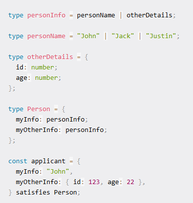 iamanuragsarkar's tweet image. New TypeScript trick!  Use satisfies to ensure type safety without casting. Cleaner code, no compromises!  #TypeScript #javascriptlearning