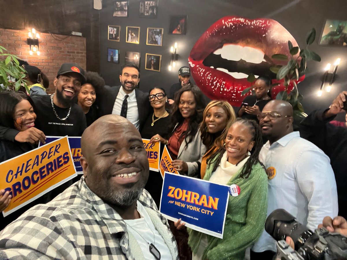 Brooklyn Dems for Mamdani. 

District Leader Anthony Beckford 
Council Member Rita Joseph 
Council Member Farah Louis
Assembly Member Rodneyse Bichotte 
Assembly Member Monique Chandler-Waterman
District Leader Josue Pierre 

#LipsCafe #BrooklynDems #EarlyVoting #GeneralElection