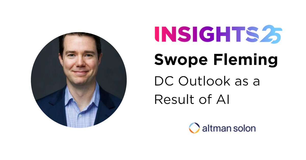 Join us at #RBBNINSIGHTS and learn more about the impact of #AI on #datacenters -- hear from Altman Solon's Swope Fleming. Register before November 3: hubs.la/Q03P-tt30