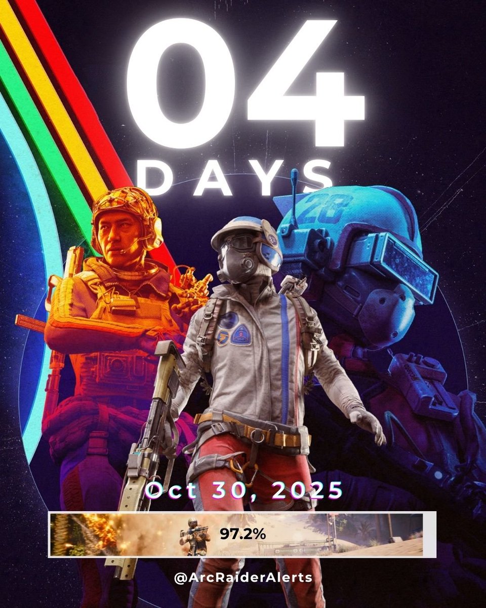 4 days left until ARC Raiders release. ⏳