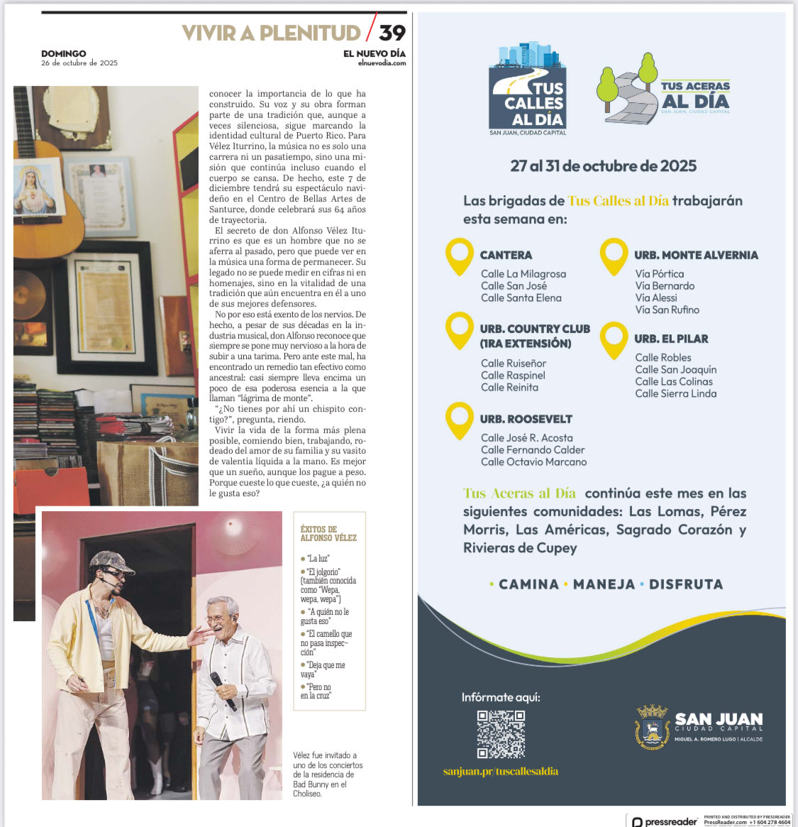 Buenos días. 
Seguiré chavándolos con mi viejito <a href="/alfonsovelezfua/">Alfonso Velez Fua</a> 😈
¡Disfruten! 

(Recuerden: 7 de diciembre, 4:00 pm, Bellas Artes Santurce).

ticketera.com/events/detail/…