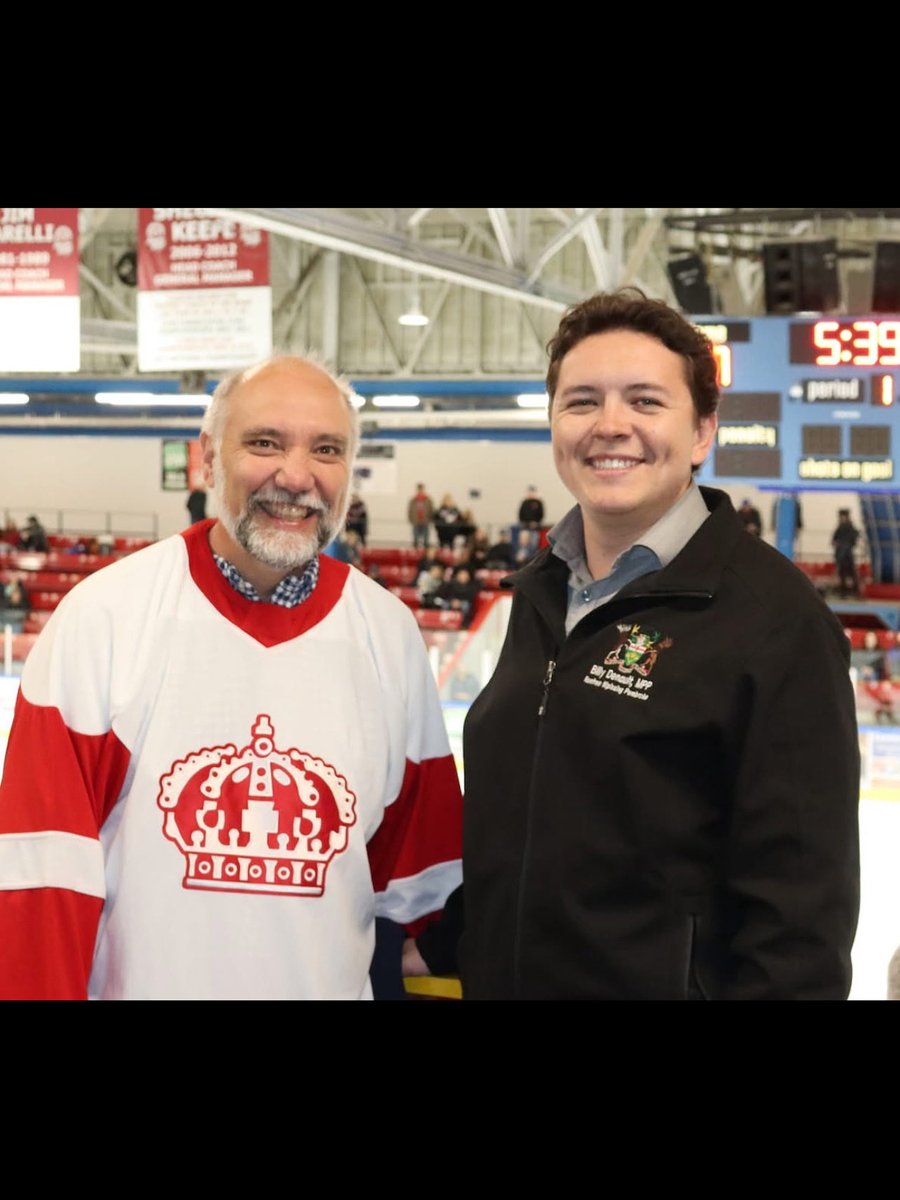 Joined Pembroke Mayor Ron Gervais at the Jamie Bramburger Fall Classic, a heartfelt charity hockey event honouring Jamie’s legacy.

Photo credit: <a href="/1049myFM/">104.9 myFM</a>