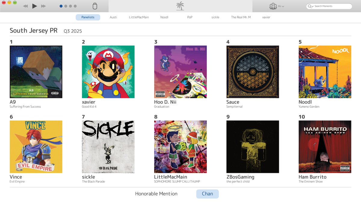 Presenting the graphic for the South Jersey Smash Ultimate PR for Q3 2025! Thank you to everyone who competed down here last season, and here’s to another incredible season to follow!