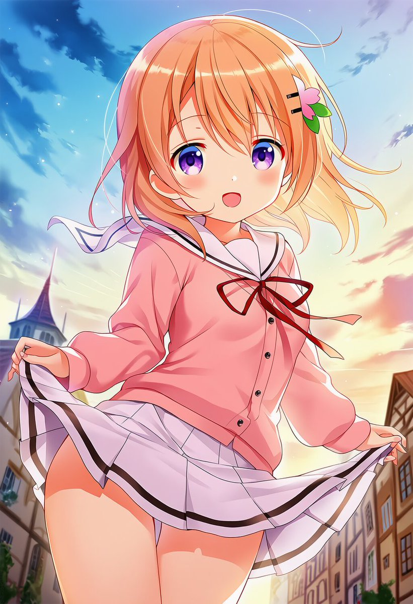 自然にいいポーズを取るココアさん