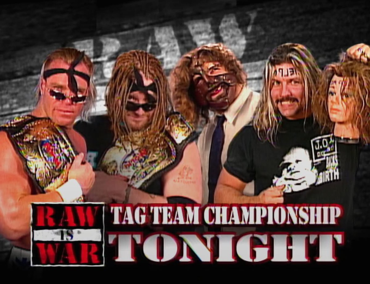 121875Raywwe1's tweet image. 27 Years Ago Today On RAW @BrianRDJames &amp;amp; @RealBillyGunn Defended Their WWF Tag Team Championships Against Mankind &amp;amp; @TheRealAlSnow