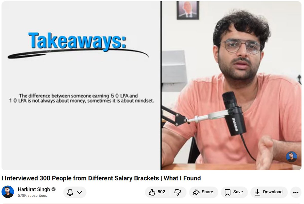 Vish_doesCode's tweet image. Saw this video of Kirat, all I understood is - No matter whichever bracket you lie, the main confusion is the next step to take. Learn, express, be valuable, be greedy and don't get stuck for low in name of experience.
If the only difference is mindset, let's figure out the fix.