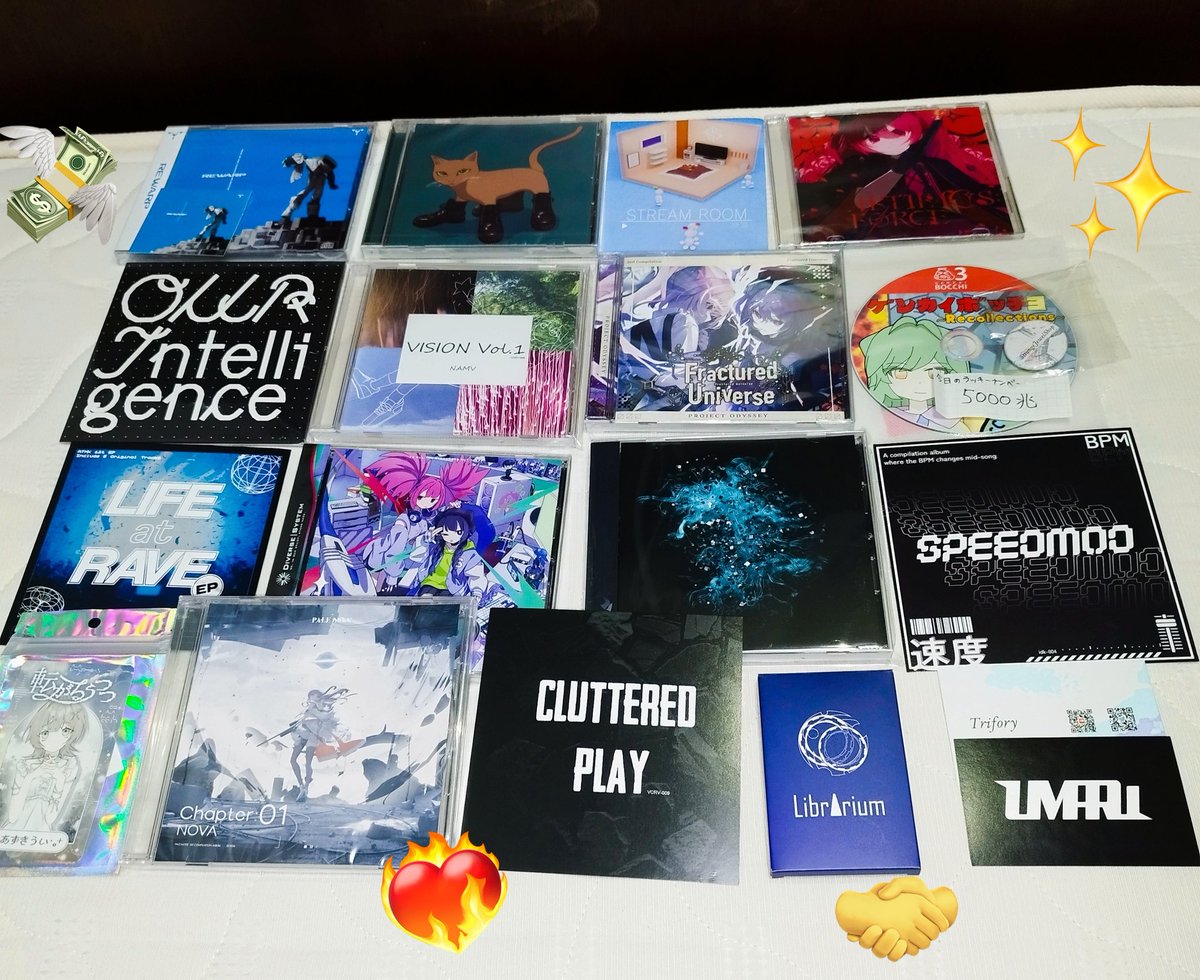 itacha_main's tweet image. M3戦利品
財布が空っぽです    聴くのが楽しみ